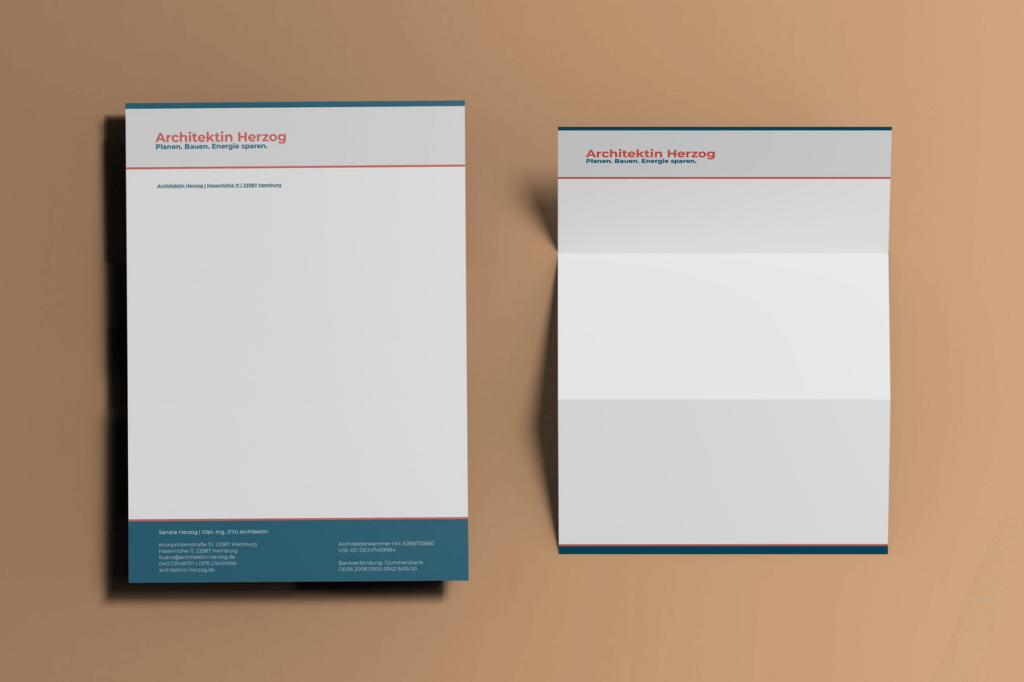 Professionelles Briefpapier mit Logo